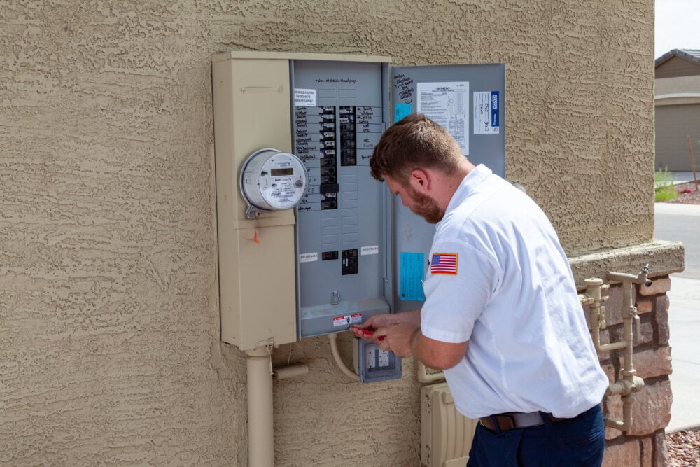 | Patrick Riley Services Electrician panel replacement in Phoenix by Patrick Riley Services for safe and efficient upgrades.